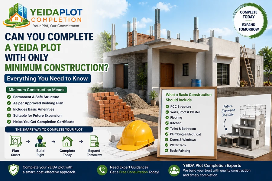 Can You Complete a YEIDA Plot with Only Minimum Construction? Everything You Need to Know